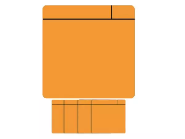 Een Magneet scrum 75x75mm oranje koop je bij KantoorProfi België BV