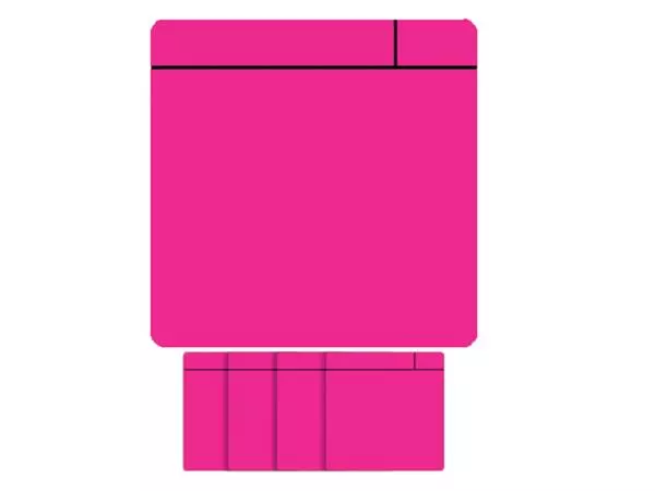 Een Magneet scrum 75x75mm roze koop je bij KantoorProfi België BV