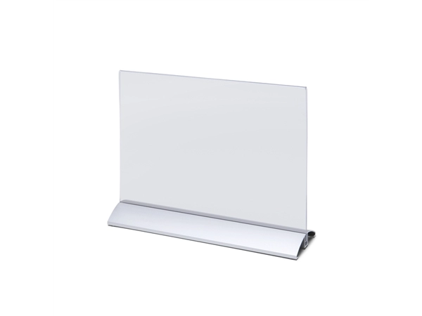 Een Porte-carte menu IEZZY A4 portrait socle alu koop je bij QuickOffice BV