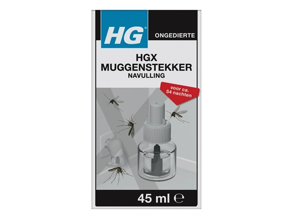 Een Muggenstekker HG HGX navulling 45ml koop je bij De Angelot