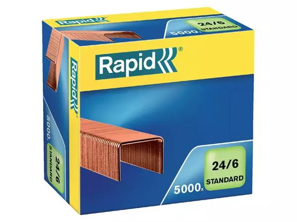 Nieten Rapid 24/6 verkoperd standaard 5000 stuks