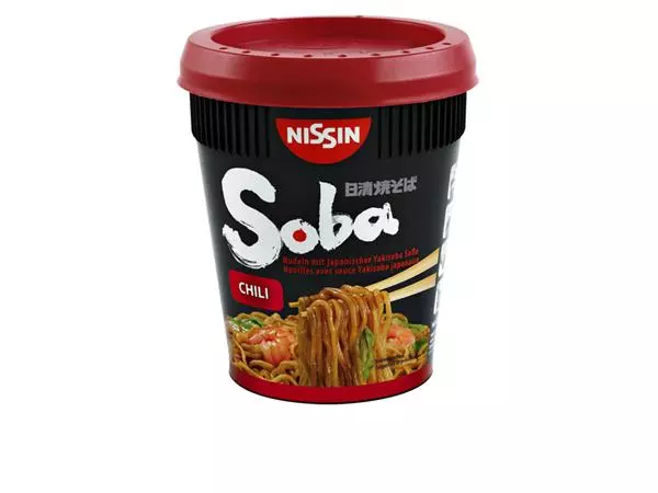 Een Noodles Nissin Soba chili cup koop je bij EconOffice