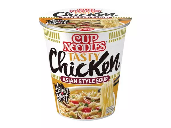 Een Noodles Nissin tasty chicken cup koop je bij Van Leeuwen Boeken- en kantoorartikelen