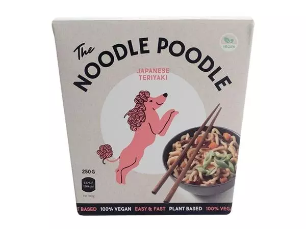 Een Noodles The Noodle Poodle Japanese teriyaki 250gr koop je bij Van Leeuwen Boeken- en kantoorartikelen