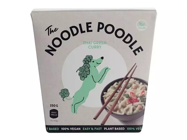 Een Noodles The Noodle Poodle Thai green curry 250gr koop je bij L&N Partners voor Partners B.V.