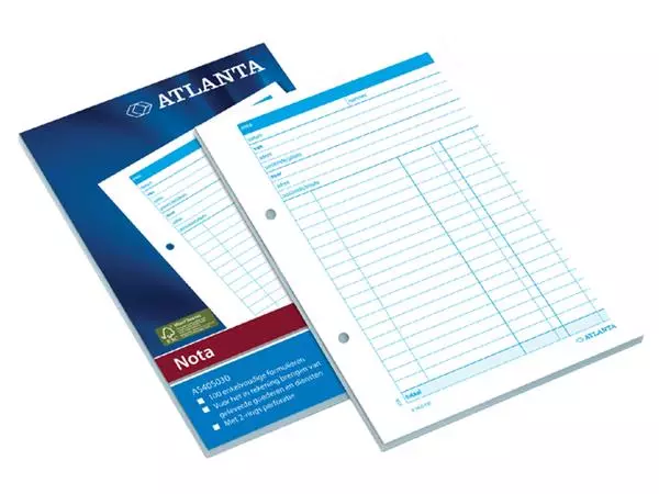 Een Notablok Atlanta A5 100vel koop je bij L&N Partners voor Partners B.V.
