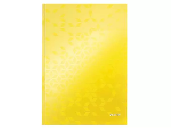 Een Notitieboek Leitz WOW A4 160blz 90gr lijn geel koop je bij Kantoorvakhandel van der Heijde