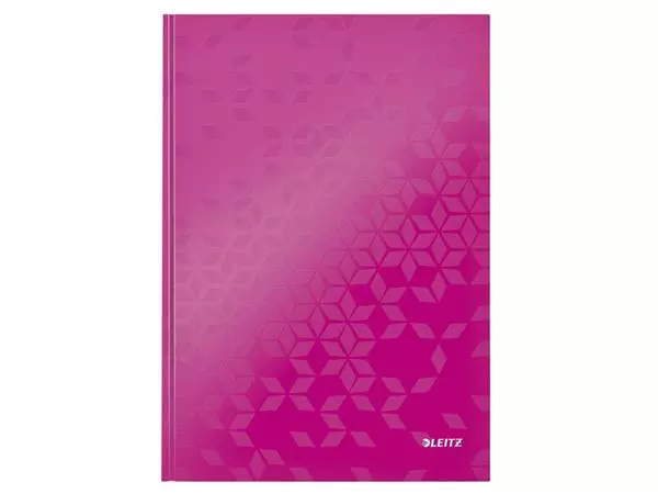 Een Notitieboek Leitz WOW A4 160blz 90gr lijn roze koop je bij Van Leeuwen Boeken- en kantoorartikelen