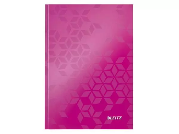Een Notitieboek Leitz WOW A5 160blz 90gr lijn roze koop je bij Van Leeuwen Boeken- en kantoorartikelen