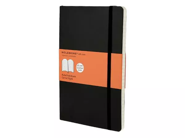 Een Notitieboek Moleskine large 130x210mm lijn soft cover zwart koop je bij L&N Partners voor Partners B.V.