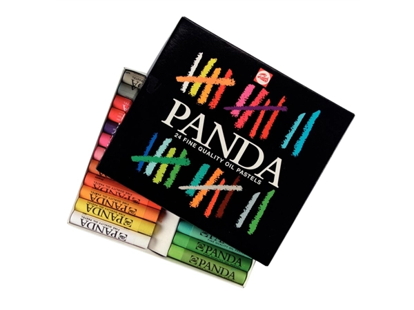 Een Pastel à l'huile Talens Panda set 24 couleurs koop je bij Van Hoye Kantoor BV