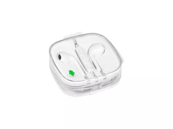 Een Oortelefoon Green Mouse met USB-C aansluiting koop je bij Van Leeuwen Boeken- en kantoorartikelen