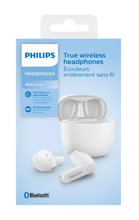 Oortelefoon Philips In-ear TWS TAT2236 wit