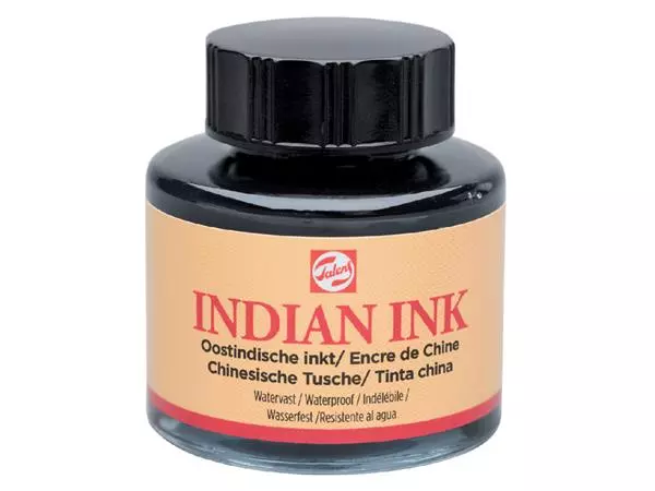 Een Oost-Indische inkt Talens zwart 30ml koop je bij L&N Partners voor Partners B.V.