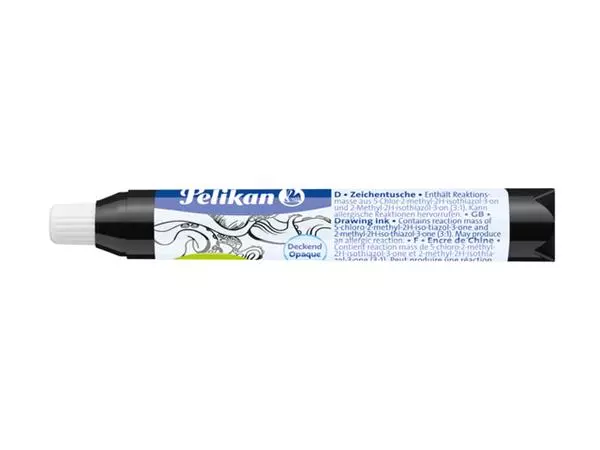 Een Oostindische inkt Pelikan pipet 9ml zwart koop je bij EconOffice