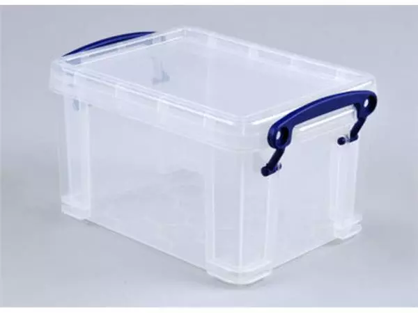 Een Opbergbox Really Useful 1.6 liter 195x135x110mm transparant wit koop je bij L&N Partners voor Partners B.V.