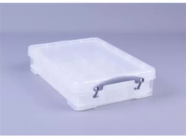 Een Opbergbox Really Useful 4 liter inclusief vakkenverdeler 395x255x88mm transparant wit koop je bij L&N Partners voor Partners B.V.