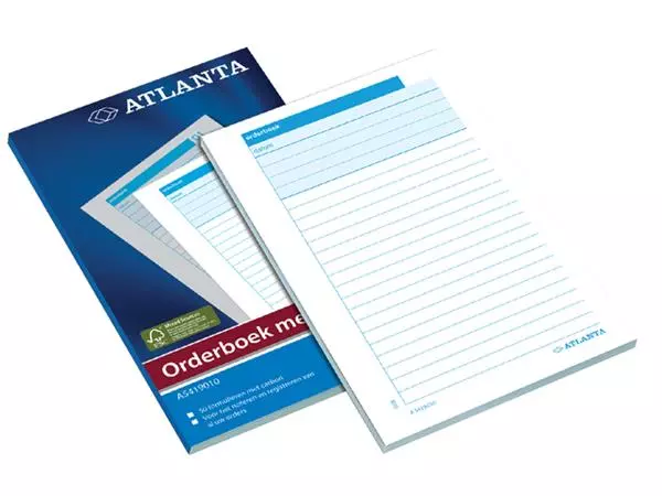 Een Orderboek Atlanta 185x110mm 50x2vel koop je bij KantoorProfi België BV
