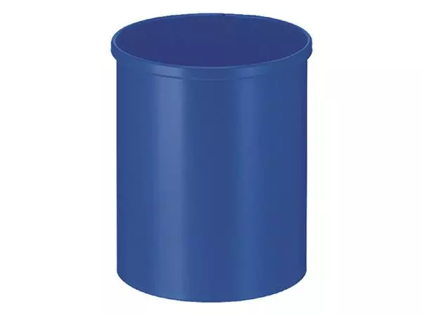 Een Papierbak VepaBins rond Ø25.5cm 15 liter blauw koop je bij Van Leeuwen Boeken- en kantoorartikelen