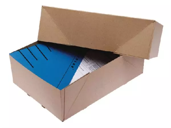 Een Paraatdoos CleverPack A4 307x220x108mm voor 1000 vel bruin pak à 10 stuks koop je bij EconOffice