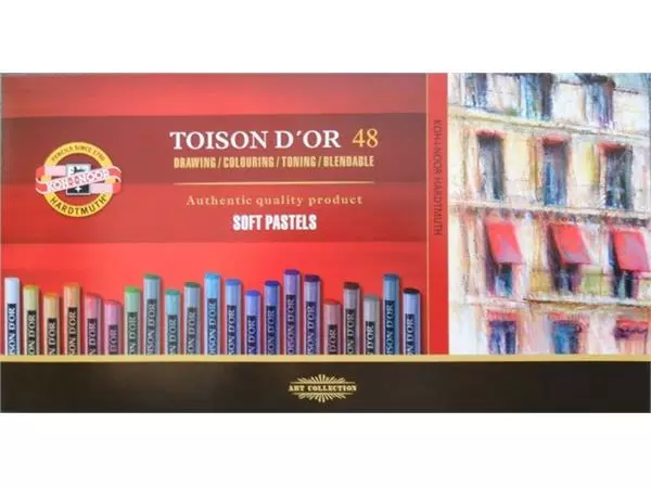 Een Pastelkrijt Koh-I-Noor Toison 8516 rond 48 stuks assorti koop je bij EconOffice