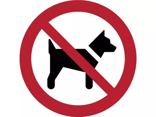 Een Pictogram Tarifold honden niet toegestaan ø200mm koop je bij Van Hoye Kantoor BV