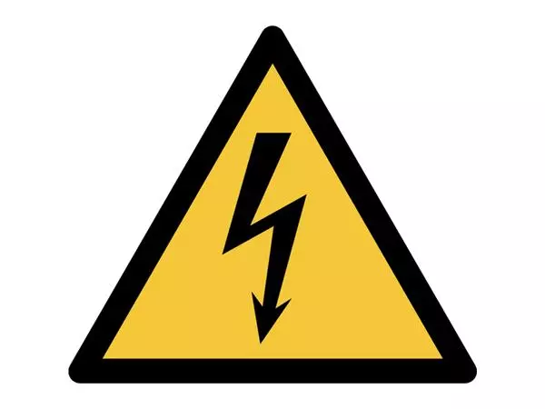 Een Pictogram Tarifold waarschuwing elektrische spanning 200x176mm koop je bij KantoorProfi België BV