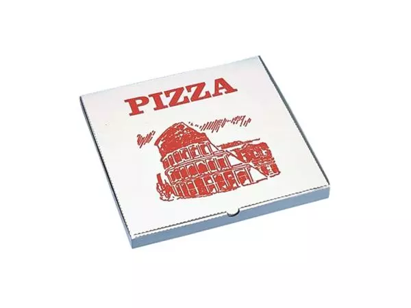 Een Pizzadoos IEZZY 33cmx33x3cm vierkant 100 stuks koop je bij Van Leeuwen Boeken- en kantoorartikelen