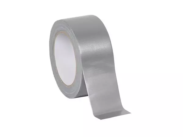 Een Plakband Quantore Duct Tape 48mmx50m zilver koop je bij Totaal Kantoor Goeree