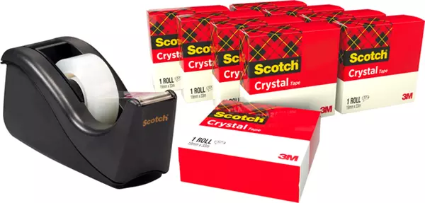 Een PLAKBAND SCOTCH CRYSTAL 600 19MMX33M TR PLAKBANDH koop je bij Kantoorvakhandel van der Heijde