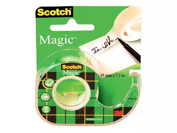 Een Plakband Scotch Magic 810 19mmx7.5m onzichtbaar + afroller koop je bij Van Leeuwen Boeken- en kantoorartikelen