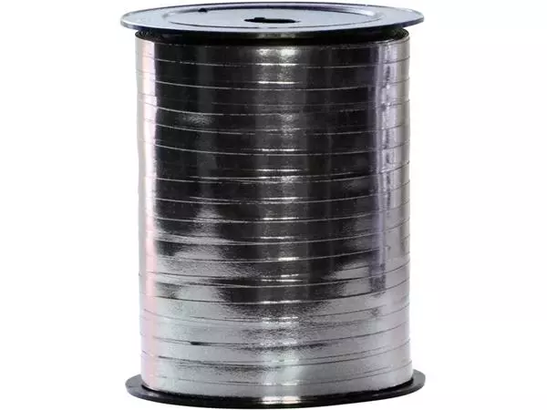 Een Polyband Haza 250mx5mm metallic zilver koop je bij Goedkope Kantoorbenodigdheden