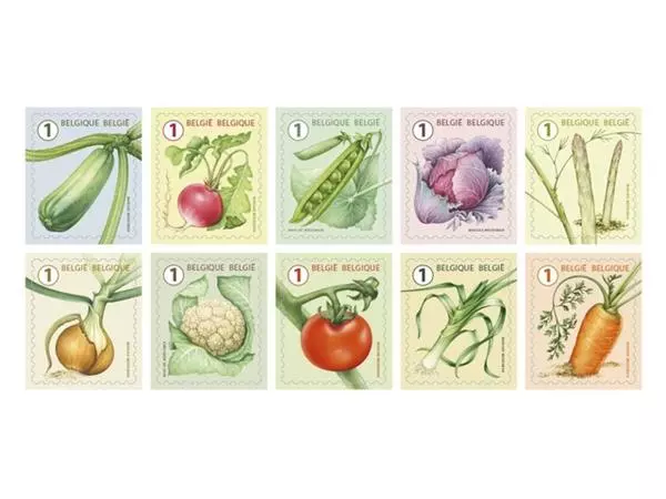 Postzegel Belgie Waarde 1 zelfklevend non-prior 5x10 stuks