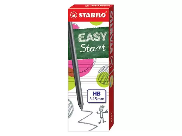 Een Potloodstift STABILO Easyergo 7890/6 HB 3.15mm doos à 6 stuks koop je bij Totaal Kantoor Goeree