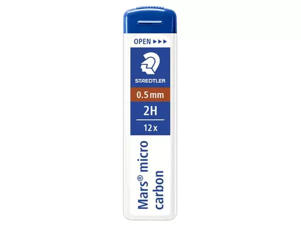 Een Potloodstift Staedtler Mars Carbon Micro 0.5mm 2H koop je bij KantoorProfi België BV