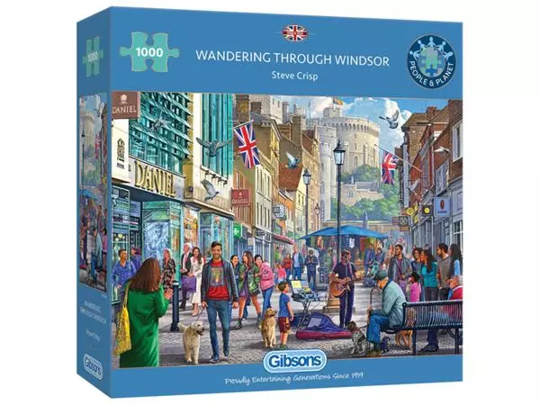 Puzzel Gibsons Wandering through Windsor 1000st