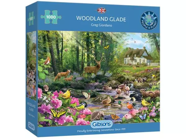 Een Puzzel Gibsons Woodland Glade 1000st koop je bij Goedkope Kantoorbenodigdheden