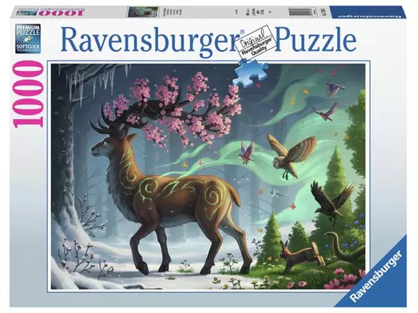 Een Puzzel Ravensburger Hert van de lente 1000 stukjes koop je bij MV Kantoortechniek B.V.