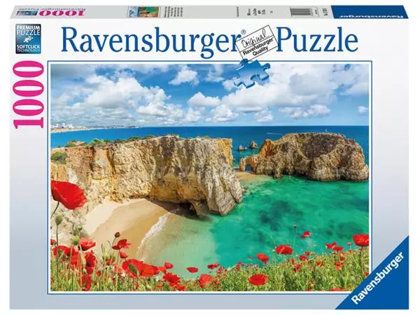 Een Puzzel Ravensburger Klaprozen in de Algarve 1000 stukjes koop je bij MV Kantoortechniek B.V.