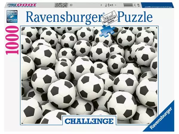 Een Puzzel Ravensburger Voetballen challenge 1000 stukjes koop je bij EconOffice