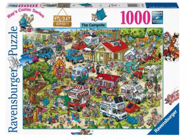 Een Puzzel Ray Comics Holiday resort 1 The campsite 1000 stukjes koop je bij KantoorProfi België BV