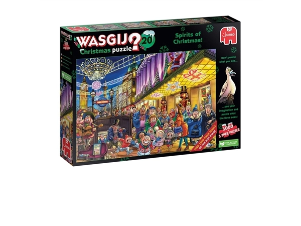 Een Puzzel Wasgij Christmas 20 - De Geesten van de Kermis! 2x1000st (1 puzzle for free) koop je bij Totaal Kantoor Goeree