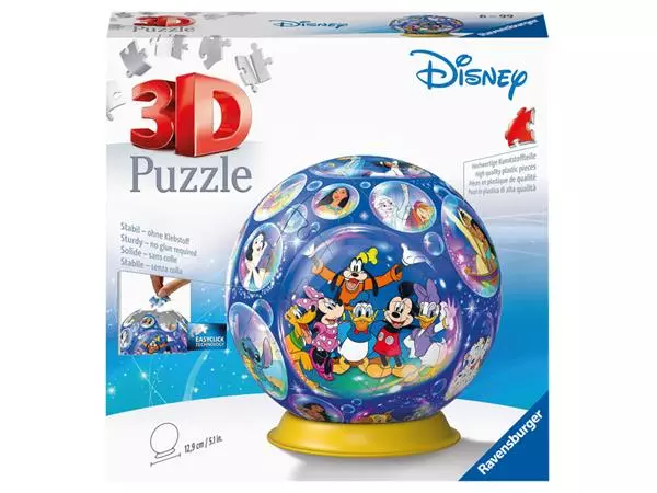 Een Puzzelbol Ravensburger Disney 3D 72 stukjes koop je bij Goedkope Kantoorbenodigdheden