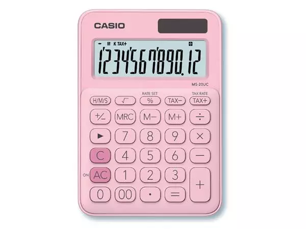 Een Rekenmachine Casio MS-20UC roze koop je bij L&N Partners voor Partners B.V.