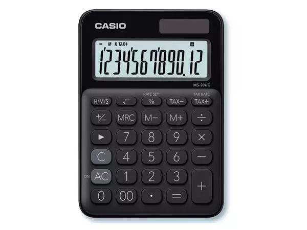 Een Rekenmachine Casio MS-20UC zwart koop je bij L&N Partners voor Partners B.V.