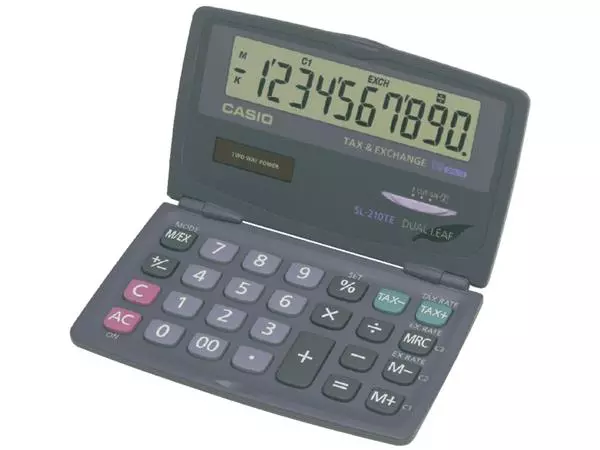 Een Rekenmachine Casio SL-210TE koop je bij Klik Office BV