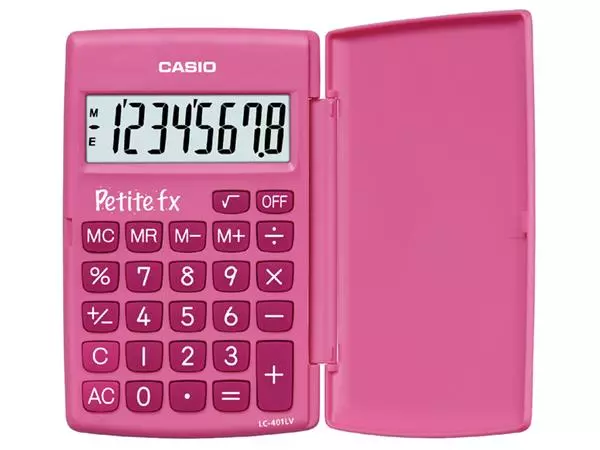 Rekenmachine Casio basisschool roze