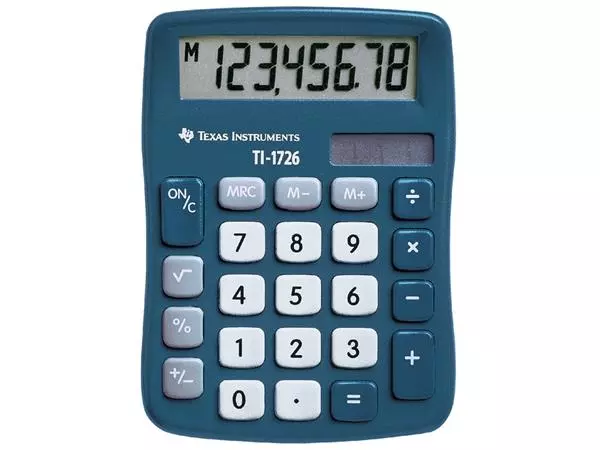Een Rekenmachine TI-1726 koop je bij MV Kantoortechniek B.V.