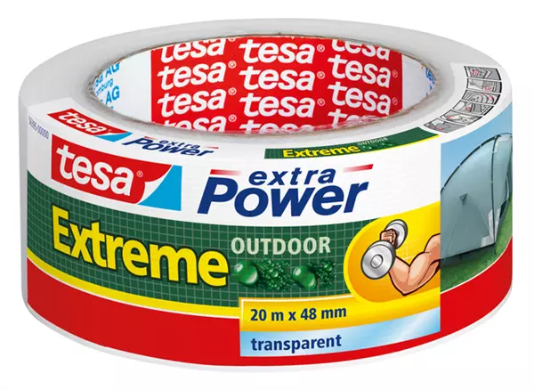 Een Reparatietape tesa® extra Power Extreme Outdoor 48mmx20m transparant koop je bij Goedkope Kantoorbenodigdheden