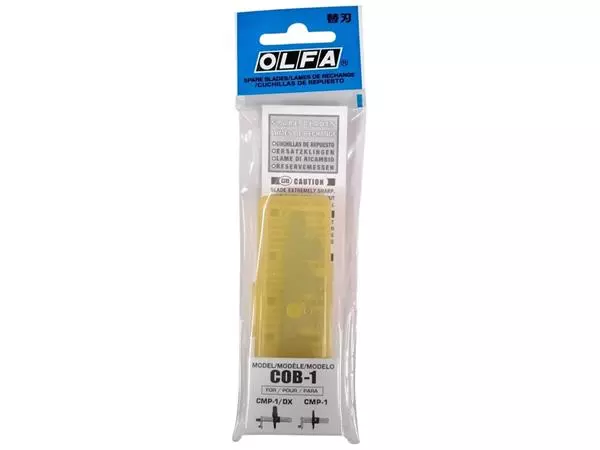 Een Reservemes Olfa COB-1 blister à 15 stuks koop je bij EconOffice